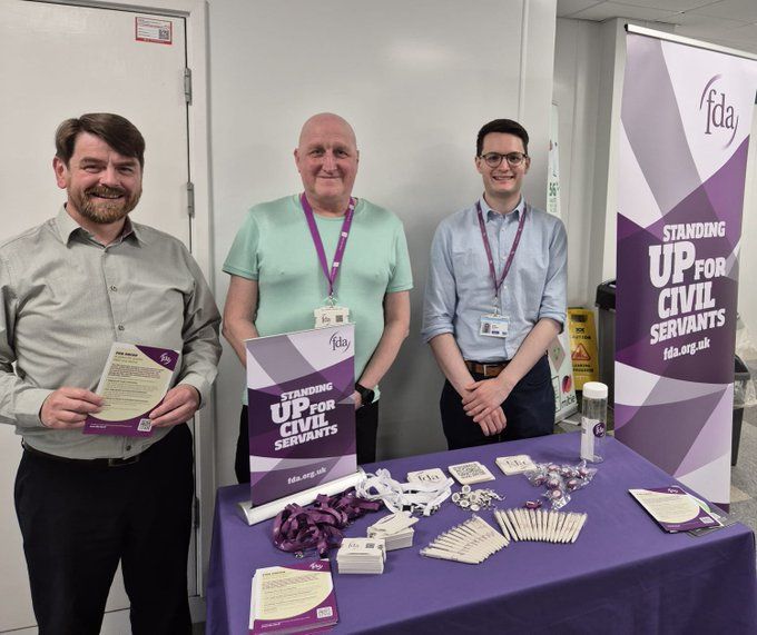 FDA recruitment stall at Quarry House in Leeds