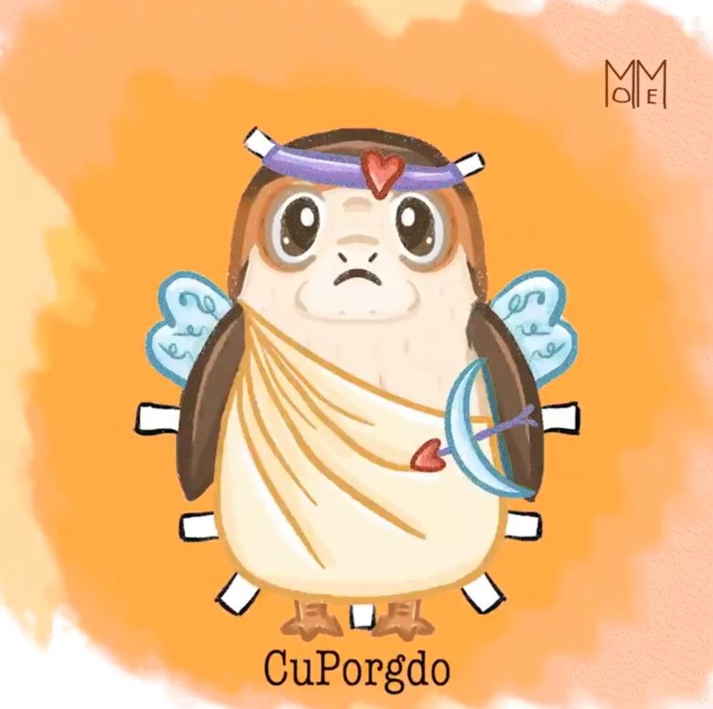 CuPorgdo 
A porg dressed up as cupid.
