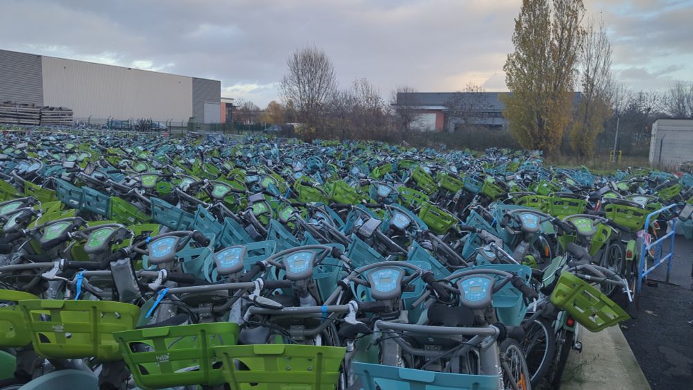 Cimetière de Vélib's à Villeneuve la Garenne 