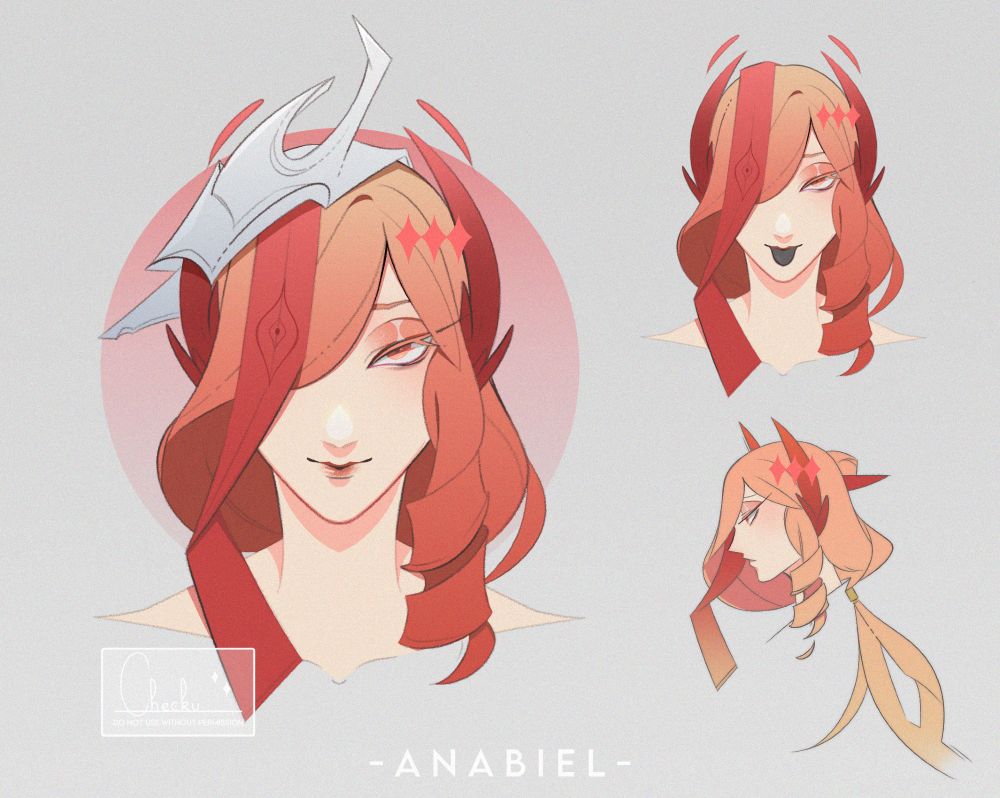 headshot studies of a woman with red hair 
