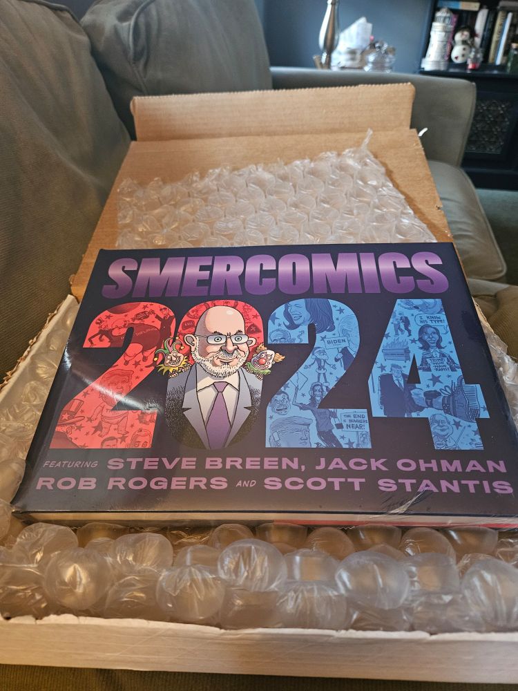 Cover of a new book:  "Smercomics 2024",  a coffee table book.