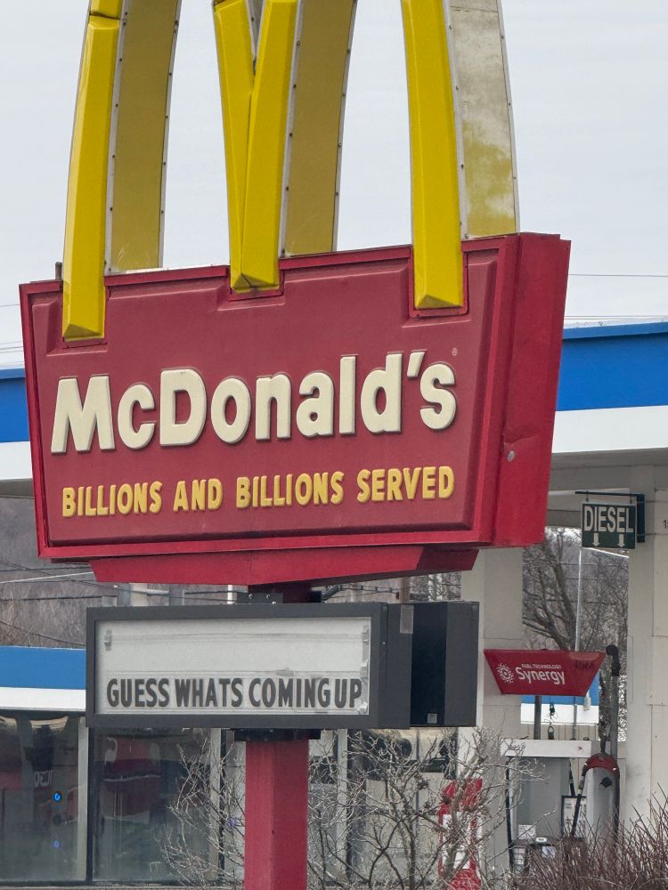 McDonald’s sign has message: Guess what’s coming up.