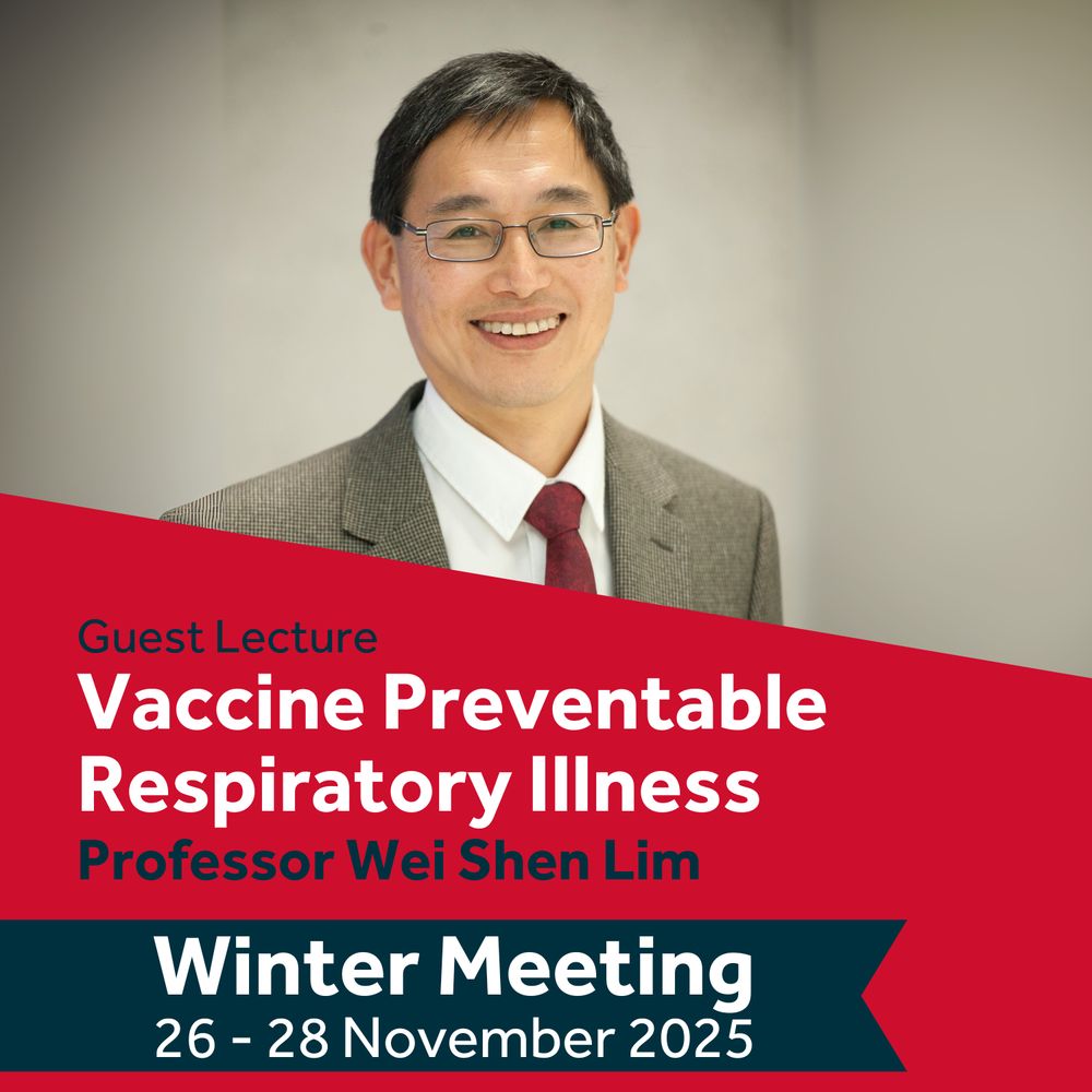 Guest Lecture Vaccine Preventable Respiratory Illness by Professor Wei Shen Lim at the Winter Meeting.