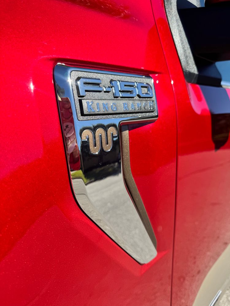 An F150 king ranch badge 