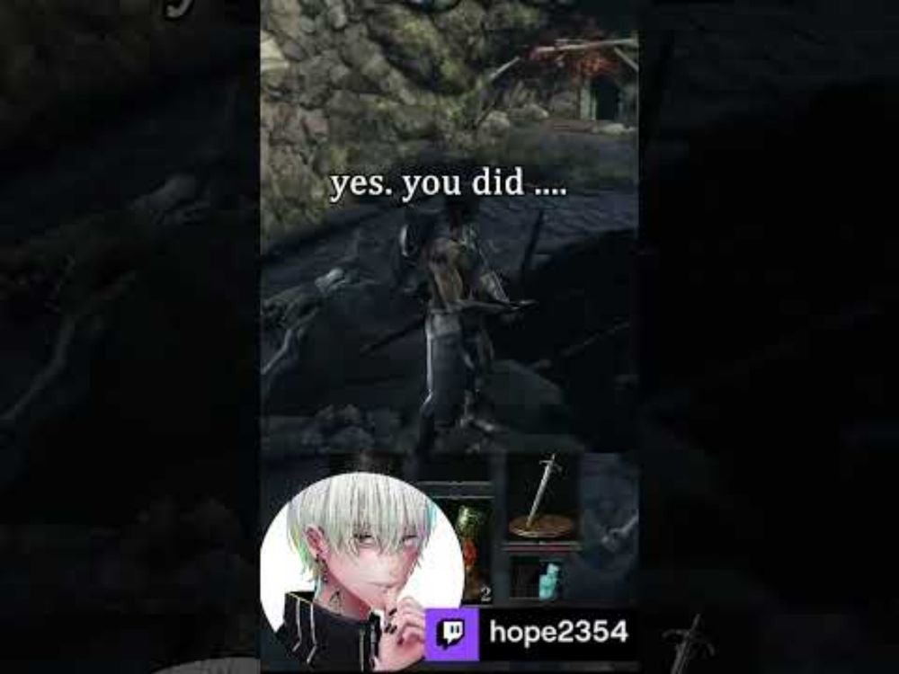 Enemy yeeting themselfs #vtuber #twitchstreamer #twitch #gameplay #darksouls3