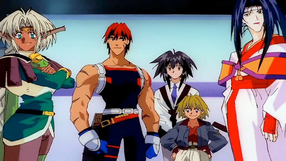 The crew of the Outlaw Star