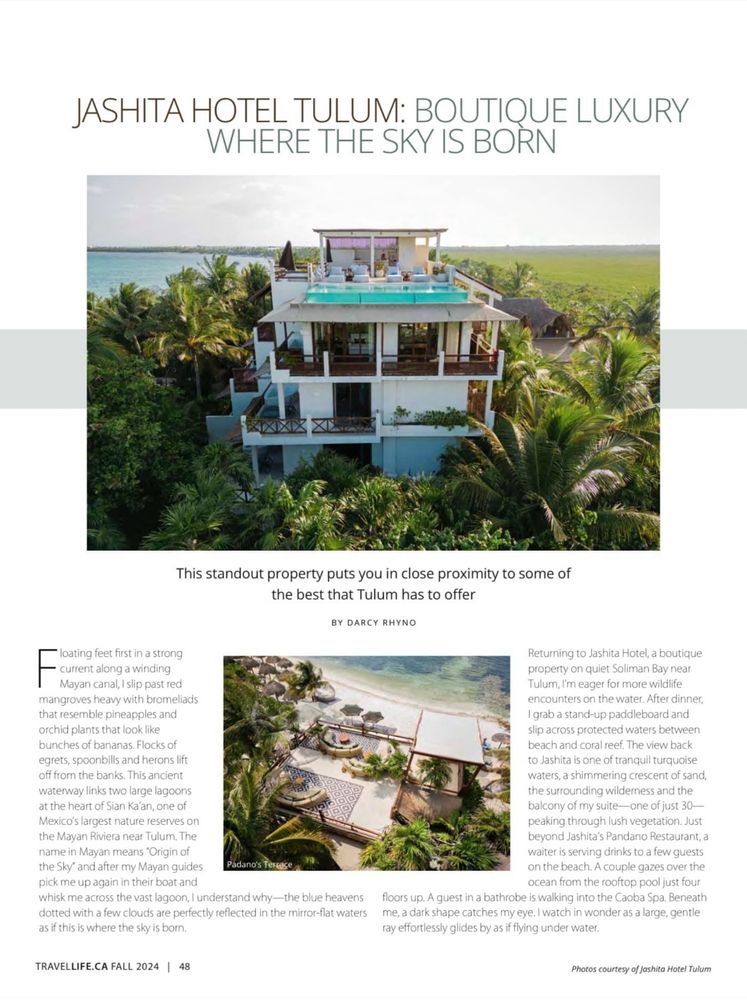 Read in Travel Life Magazine about my Mayan tour of Mexico’s beautiful wilderness area, Sian Ka’an Biosphere Reserve near Tulum.