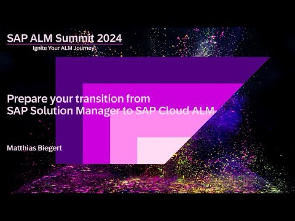 Prepare your transition from SAP Solution Manager to SAP Cloud ALM