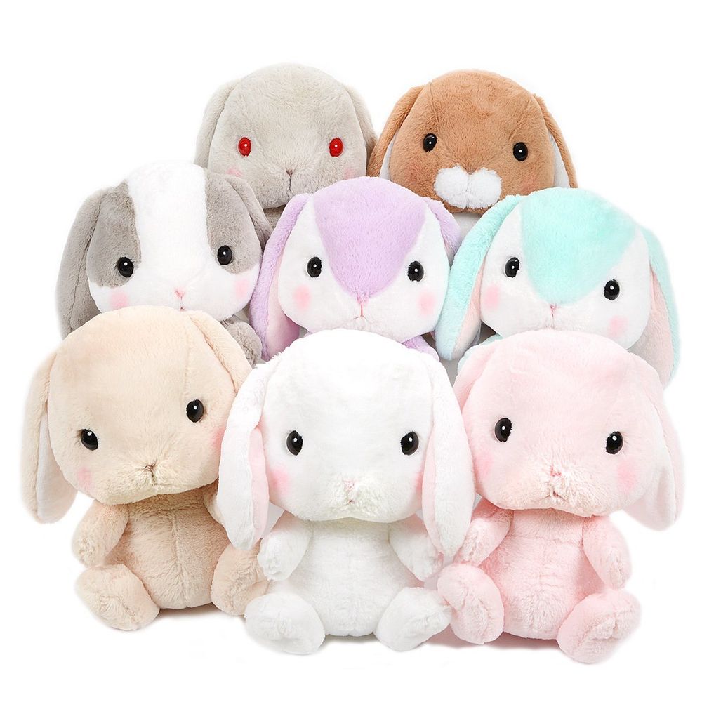 soft colorful stuffed animals
