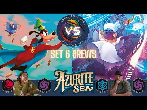 Additional Ink | Ruby Amethyst VS Sapphire Amethyst | Azurite Sea Disney Lorcana Brews | Set Champs