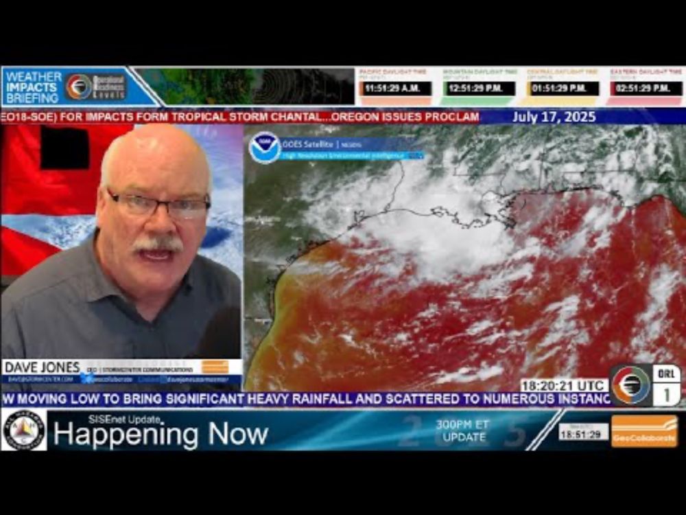 Tropical Update as 93L remains on shore, Flood Watches, State of Emergency in Oregon and North Carol