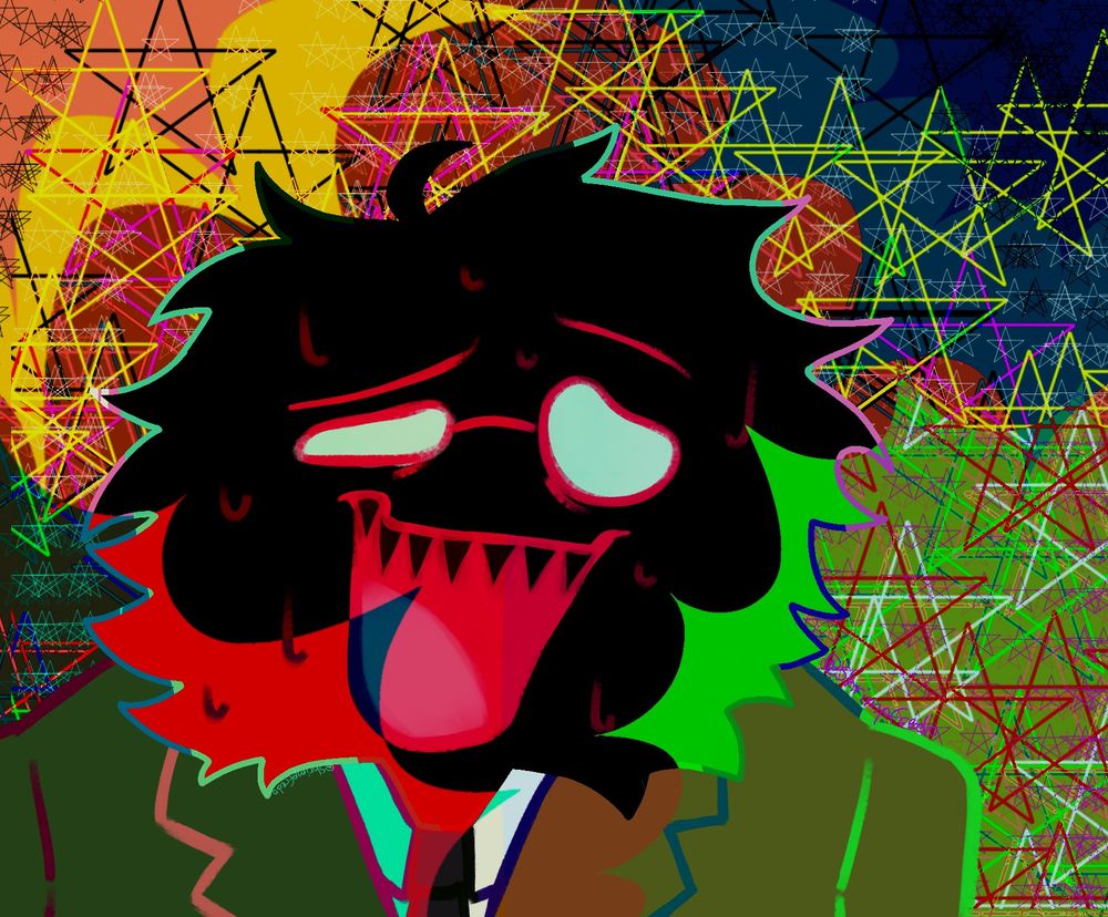 Same fanart as in the quoted tweet just with a different color scheme.