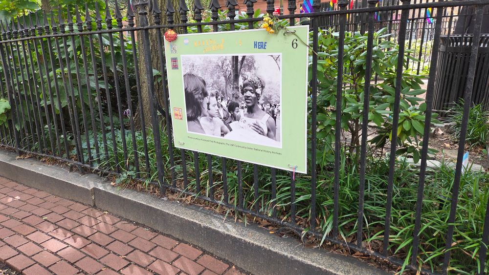Picture of Martha P. Johnson at Stonewall National Monument 