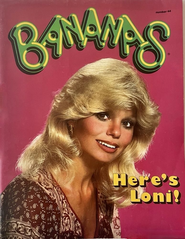 Loni Anderson on the cover of the kids' magazine BANANAS in Jan, 1981.