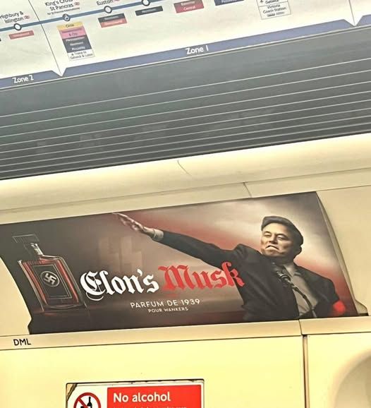 Elon Musk effectue un geste Nazi pour une réclame de parfum Croix Gamée ...