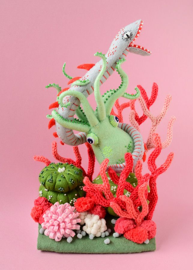水彩画 生物細密画「ベニシオマネキ」 真作