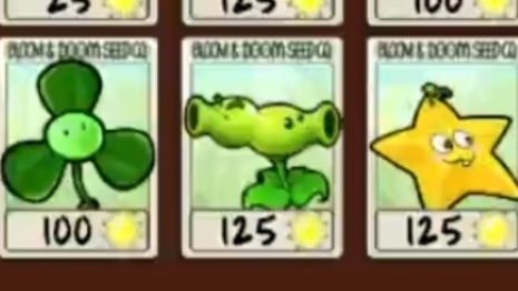 The Split Pea icon as it appears on the Plant selection screen, with the Repeater half's eyes still closed.