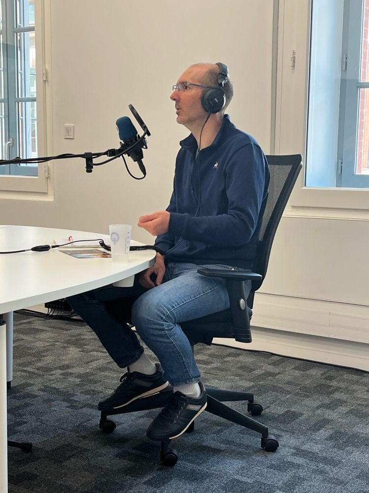 photo de l'enregistrement du podcast