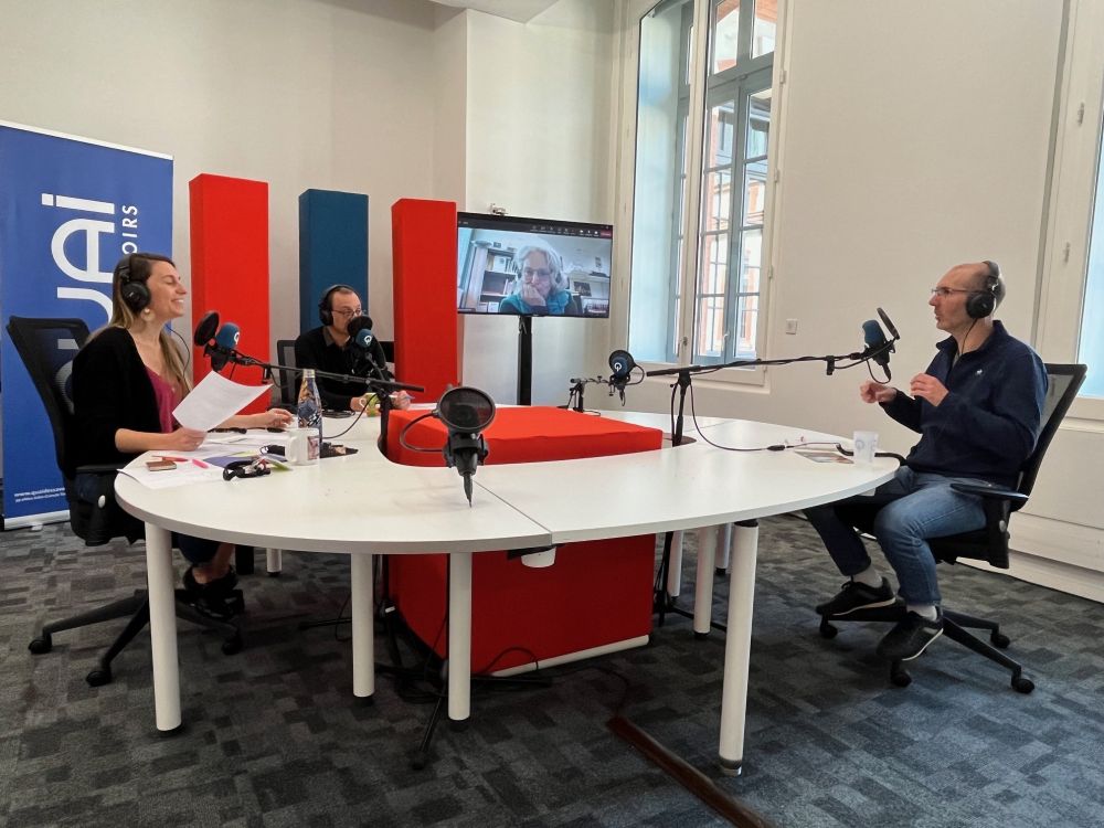photo de l'enregistrement du podcast