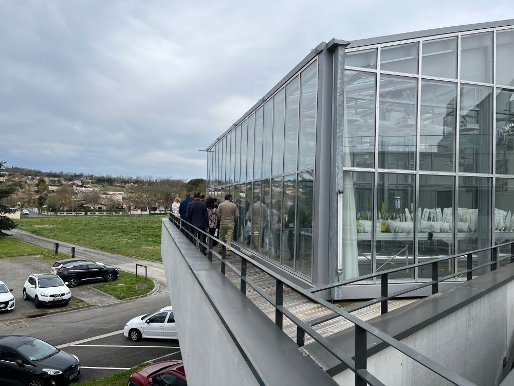 Inauguration PABS-B : visite serre