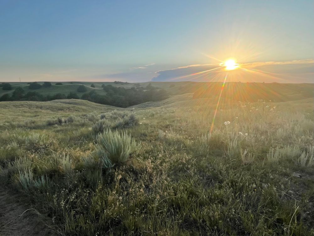Sunset across the high plains. 