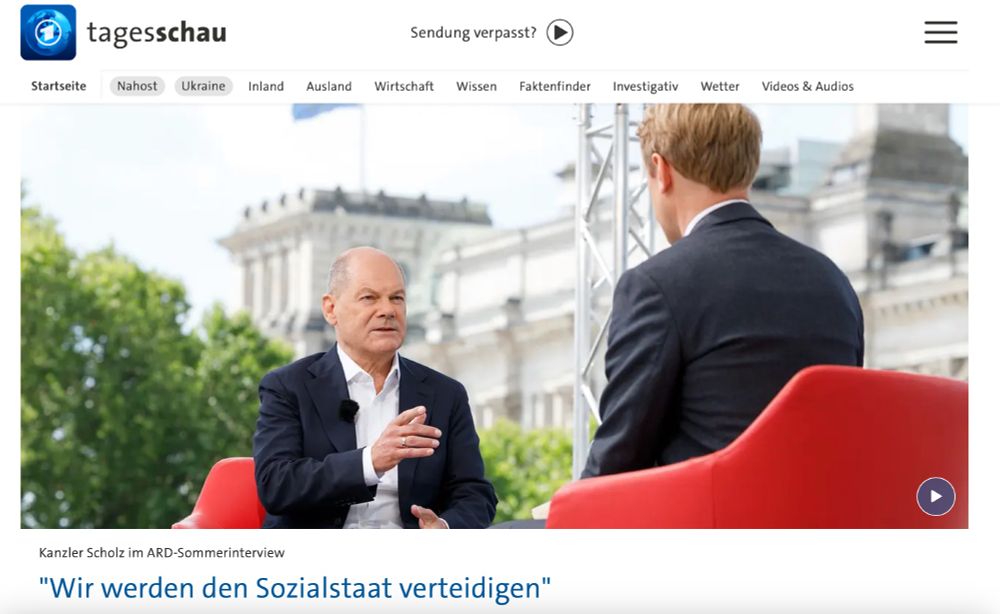 Bild Sommerinterview Scholz