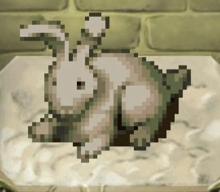 The guardian deity rabbit statue from Suikoden 2 (Remastered)