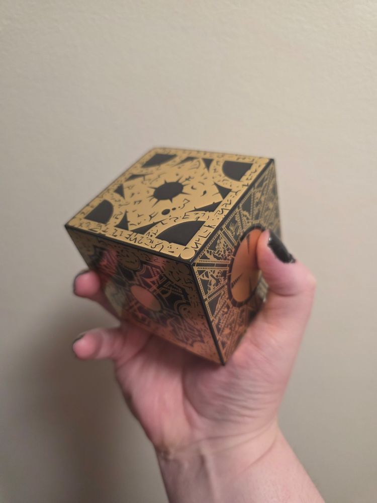 Sadly, only a replica of a LeMarchand's Box from the Hellraiser series.. held in my hand