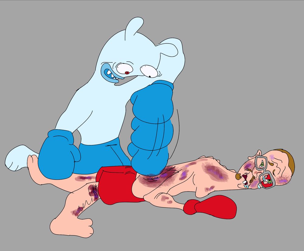 Ding dong beats up martin from wii sports.