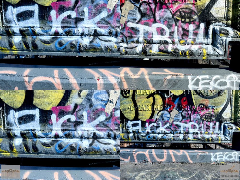 FUCK TRUMP FUCK FUCK TRUMP. street art - text. FUCK PRESIDENT CHILD RAPIST theme.