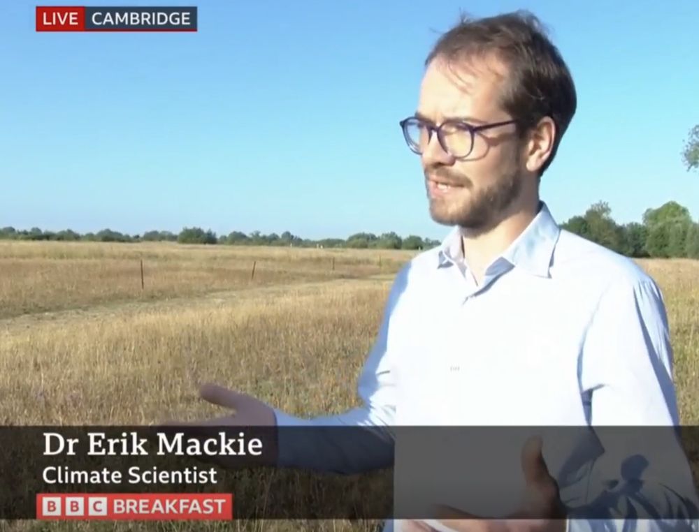 Dr Erik Mackie talking at BBC breakfast