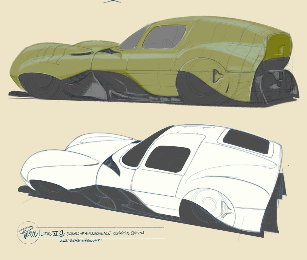 Semi-enclosed rear bodywork shrouds massive rear Venturi tunnels. Generating over four times its weight in downforce, the Pierce Privateer is naturally limited to 70mph due to aerodynamic forces overwhelming the 210hp engine. A car to be enjoyed with little fear of exceeding speed limits!