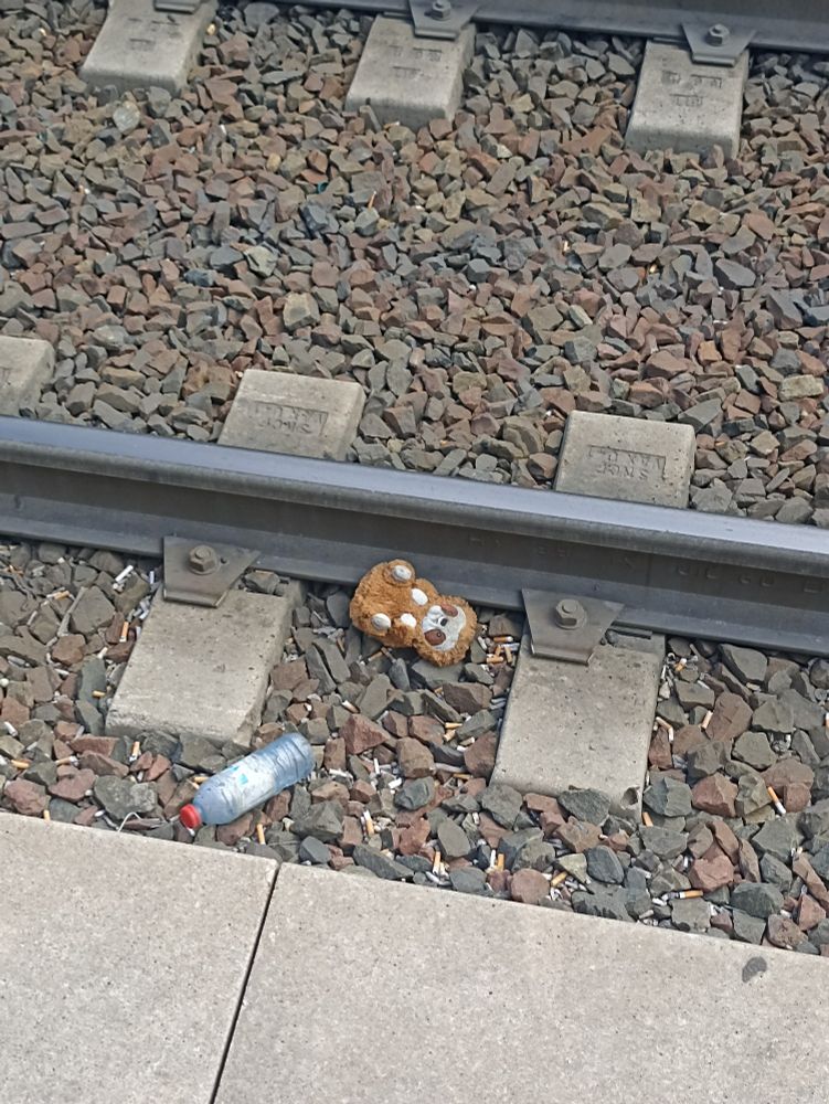 Nounours sur les rails 