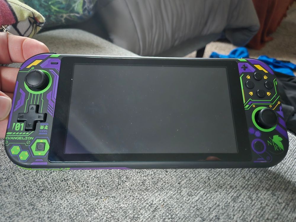 Evangelion modded Switch Lite