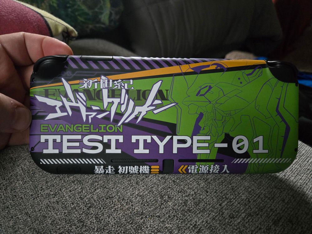 Evangelion modded Switch Lite