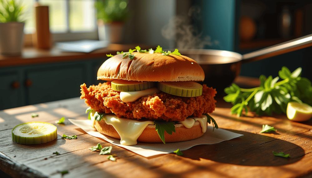 Craving the perfect fried chicken sandwich? Try our Copycat Fried Chicken Sandwich that beautifully merges the best of Popeyes and Chick-fil-A! It's crispy, mouthwatering, and you won't have to wait for Sundays to enjoy it! Curious about the secret ingredient for that crunch? Visit our blog to discover how to create this satisfying delight at home!