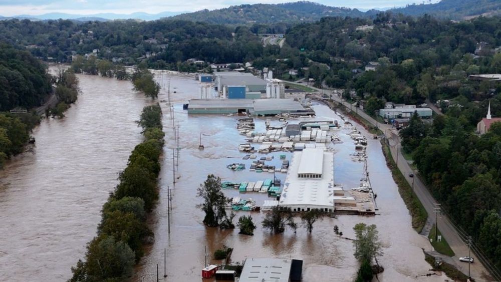 WATCH: Drone footage shows historic flooding, Helene aftermath in Asheville