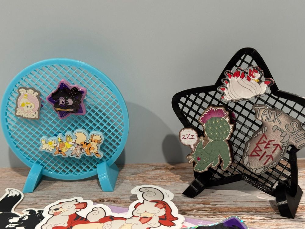 A photo of pins of various kinds