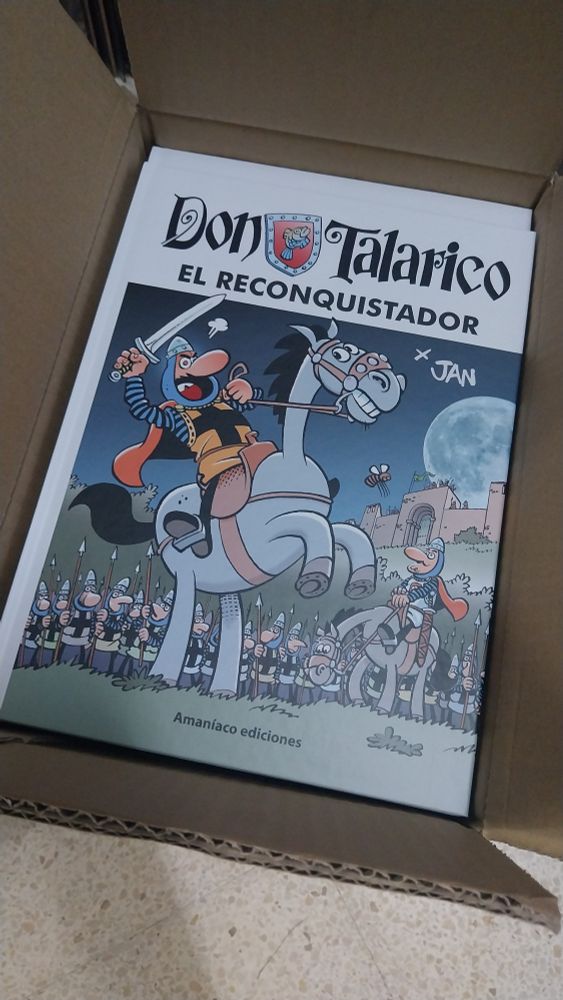 Ya tenemos aquí los álbumes de Don Talarico. El reconquistador de Jan.