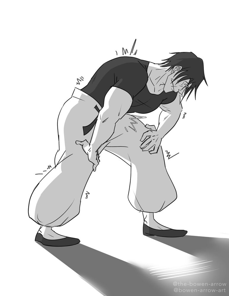 Toji from Jujutsu Kaisen experiencing one day as an average woman with endo/period pain. 