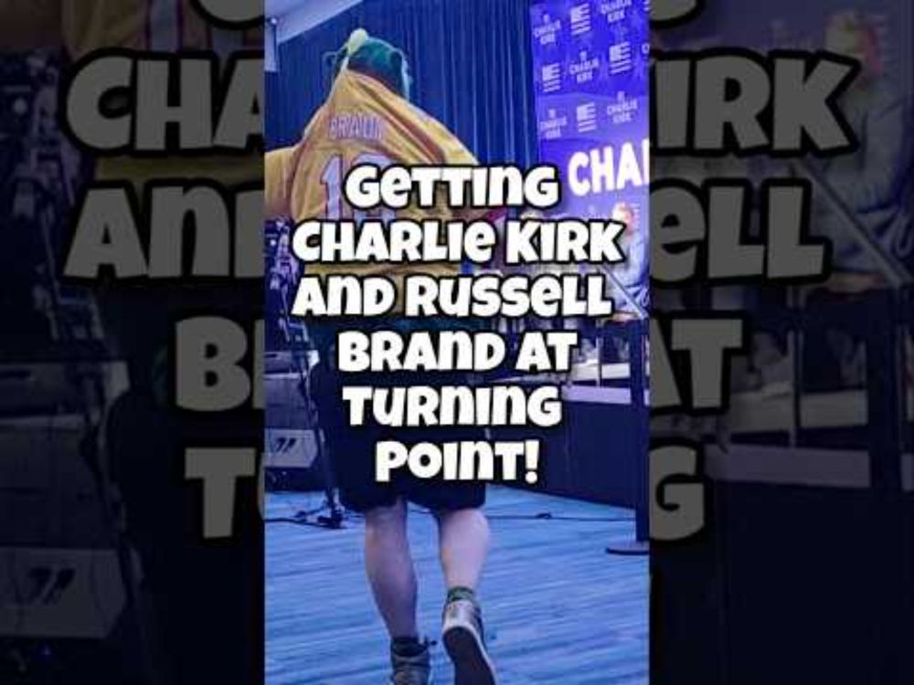 Thrown out of Charlie Kirk and Russell Brand Podcast for dressing as Alligator!