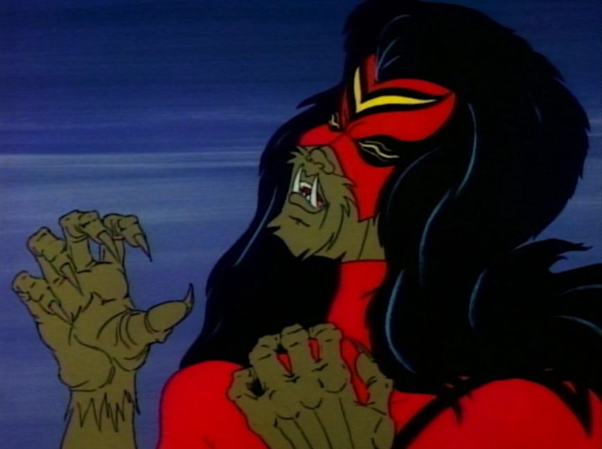 Spider-Woman as a werewolf vampire