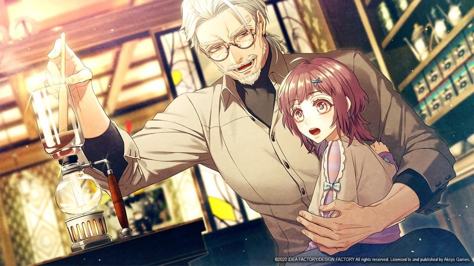 A weirdly sexy old man shows his niece how to make coffee in a cafe