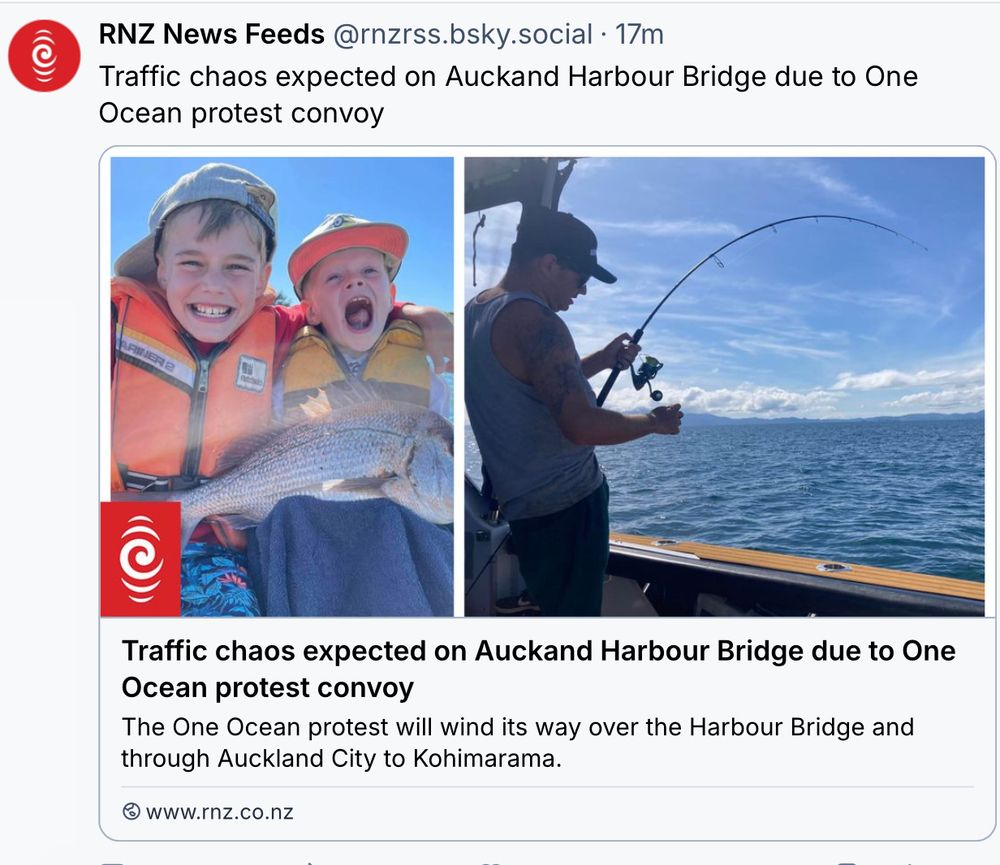 RNZ promoting a right wing protest march for 'the fishing community'