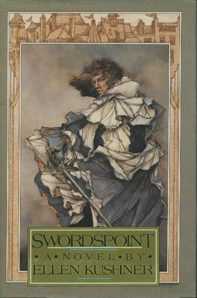 Cover of Swordspoint by Ellen Kushner. The art is by Tom Canty.