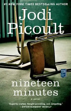The cover of the book Nineteen Minutes by Jodi Picoult. 