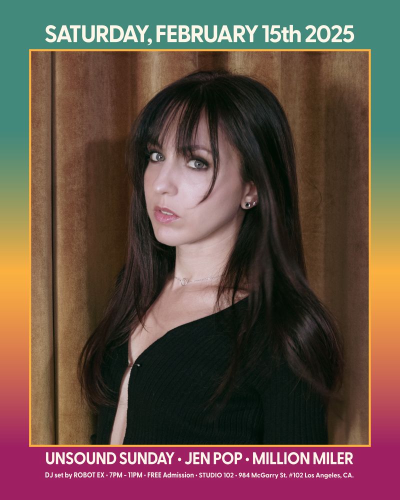 Jen Pop from The Bombpops playing Darren Vorel’s art show in downtown LA