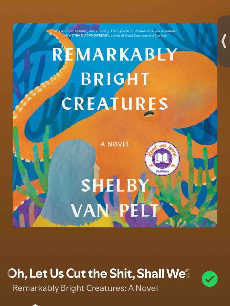 screenshot of Remarkably Bright Creatures by Shelby Van Pelt