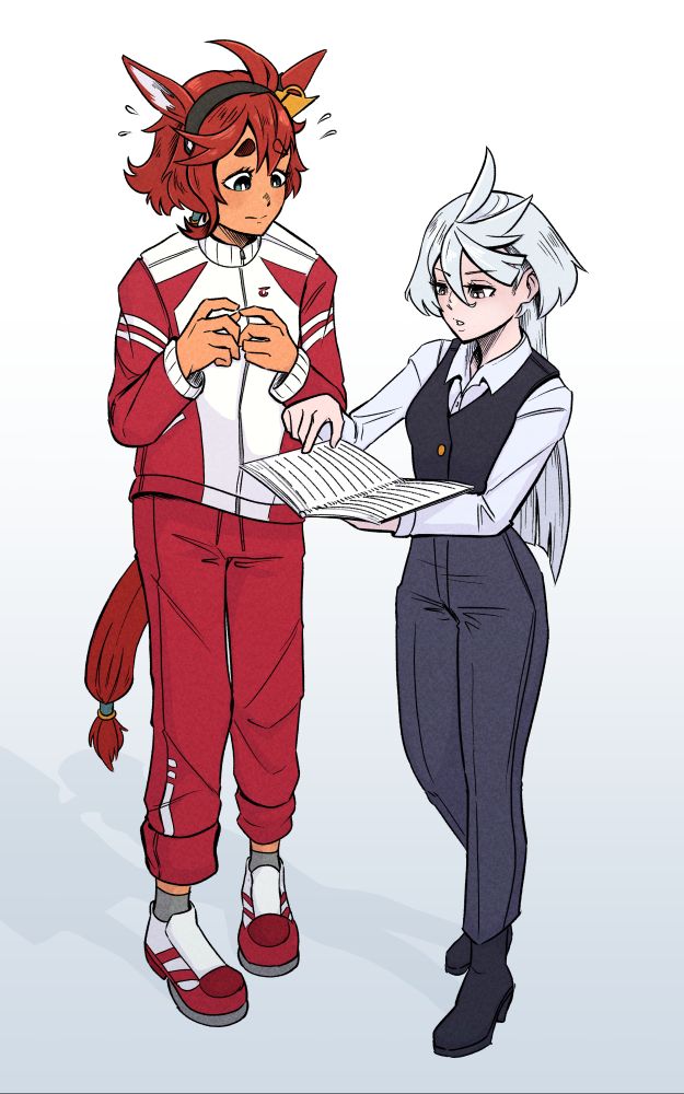 suletta mercury as a horse girl feat. miorine rembran as the trainer