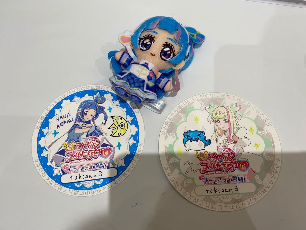 ワークショップで描いた缶バッジです。